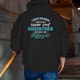 This Is What The World's Greatest Godfather Looks Like Zip Up Hoodie Back Print