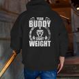 Yeah Buddy Light Weight Bodybuilding Weightlifting Workout Zip Up Hoodie Back Print