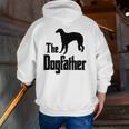 The Dogfather Dog Borzoi Zip Up Hoodie Back Print