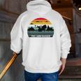 The Lawn Ranger Rides Again Dad Joke Father's Day Tee Zip Up Hoodie Back Print