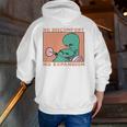 No Discomfort No Expansion Training Zip Up Hoodie Back Print