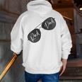 Rad Dad Daddy Grandpa Christmas Father's Day Best Zip Up Hoodie Back Print