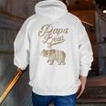 Vintage Papa Bear Dad Father's Day Father Tee Zip Up Hoodie Back Print