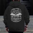 Awesome Dads Grow Beards And Are Well Read In Scripture Theology Zip Up Hoodie Back Print