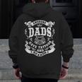 Awesome Dads Have Tattoos And Beards Fathersday Zip Up Hoodie Back Print
