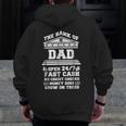 The Bank Of DadFather Day Zip Up Hoodie Back Print