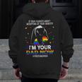 Bear Papa Free Dad Hugs Lgbt Gay Transgender Pride Accepting Zip Up Hoodie Back Print