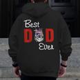 Best Brussels Griffon Dad Ever Dog Father's Day Zip Up Hoodie Back Print