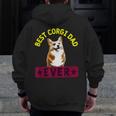 Best Corgi Dad Dog Lover Owner Zip Up Hoodie Back Print