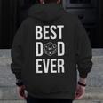 Best Dad Ever D20 Dice Rpg Role Playing Board Game Zip Up Hoodie Back Print