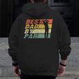 Best Dad By Par Golf Lover Father's Day Zip Up Hoodie Back Print