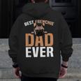 Best Frenchie Dad Ever French Bulldog Cute Zip Up Hoodie Back Print