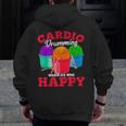 Cardio Drumming Squad Workout Gym Fitness Class Exercise Zip Up Hoodie Back Print