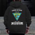 Carrier Air Wing Cvwr Zip Up Hoodie Back Print