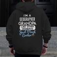 Cool Father's Day Geographer Grandpa Zip Up Hoodie Back Print