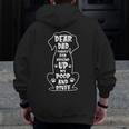 Dear Dad Thanks For Picking Up My Poop Happy Fathers Day Dog Zip Up Hoodie Back Print