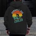 Downhill Dad Like A Regular Dad But Cooler Mountain Biking Zip Up Hoodie Back Print