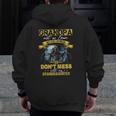 Father's Day Grandpa Don't Mess With My Granddaughter Zip Up Hoodie Back Print