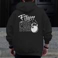 Fitness Forever Weightlifting Gym Workout Training Zip Up Hoodie Back Print