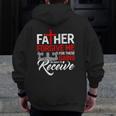 Forgive Me Father For These Gains Weight Training Gym Zip Up Hoodie Back Print