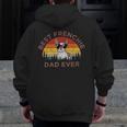 Best Frenchie Dad Ever French Bulldog Dog Owner Zip Up Hoodie Back Print