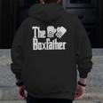 Fathers Day The Box-Father Boxing Boxer Dad Men Zip Up Hoodie Back Print