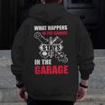 Mechanic For Men Car Dad Garage Father Day Car Lover Zip Up Hoodie Back Print