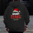 Santa Daddy Claus Christmas Matching Family Zip Up Hoodie Back Print