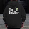 The Gin Father Gin And Tonic Zip Up Hoodie Back Print