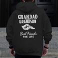 Grandad And Grandson Best Friends For Life Grandpa Men Zip Up Hoodie Back Print