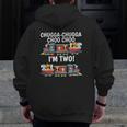 Grandpa When My Grandkids Need Me I'll Step Out Of And Protect What's Mine Grandfather Lion Zip Up Hoodie Back Print