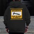 Handyman This Is Not A Drill Men Fathers Day Zip Up Hoodie Back Print
