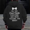 I'm The Cool Dede Turkish Grandpa Father's Day Zip Up Hoodie Back Print