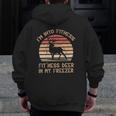 I'm Into Fitness Fit'ness Deer In My Freezer Zip Up Hoodie Back Print