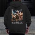 Memorial Day Land Of Free Never Forget Veterans America Flag Zip Up Hoodie Back Print Memorial Day Land Of Free Never Forget Veterans America Flag Zip Up Hoodie Back Print