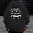 Mens This Is What An Awesome Dad Looks Like Zip Up Hoodie Back Print
