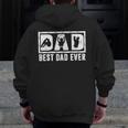 Mens Best Dad Ever Shirts Daddy And Son Fathers Day From Son Zip Up Hoodie Back Print