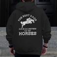Mens The Best Dads Have Daughters Who Ride Horses Horse Lover Zip Up Hoodie Back Print Mens The Best Dads Have Daughters Who Ride Horses Horse Lover Zip Up Hoodie Back Print