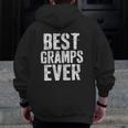 Mens Best Gramps Ever Grandfather Zip Up Hoodie Back Print