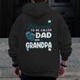 Mens Blessed To Be Called Dad For Cool Grandpa Plus Size Zip Up Hoodie Back Print