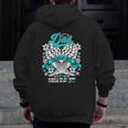 Mens Dad Forever My Angel Your Wings Were Ready Zip Up Hoodie Back Print
