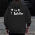 Mens The Dogfather English Mastiff Dog Dad Tshirt Father's Day G Zip Up Hoodie Back Print