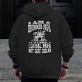Mens I Am A Drummer Papa Quote For Musician Zip Up Hoodie Back Print