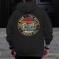 Mens Frank The Man The Myth The Legend First Name Dad Zip Up Hoodie Back Print
