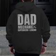 Mens For Mechanic Dad From Daughter Family Zip Up Hoodie Back Print