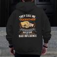 Mens Just A Regular Godfather Trying Not To Raise Liberals Zip Up Hoodie Back Print