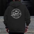 Mens World Famous Dad's Backyard Grill & Chill Bbq Zip Up Hoodie Back Print