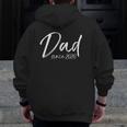New Father For Husband From Wife Dad Since 2020 Ver2 Zip Up Hoodie Back Print