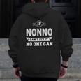If Nonno Can't Fix It No One Can Grandpa Men Zip Up Hoodie Back Print