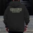 Old-School Dad I Don't Co-Parent With The Government Vintage For Dad Zip Up Hoodie Back Print